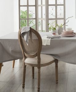 Jane Chambray Tablecloth Light Grey