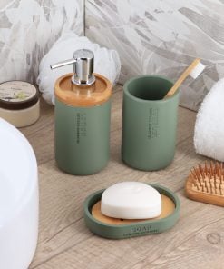 Polyresin Kaki Bathroom Set