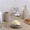 Tumbler Stripes Beige Bathroom Set Tumbler Stripes Beige Bathroom Set