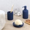 Tumbler Stripes Blue Bathroom Set Tumbler Stripes Blue Bathroom Set
