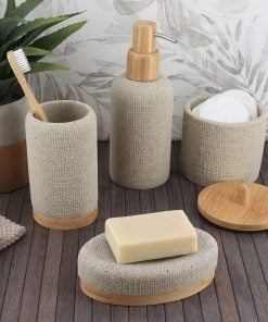 Mesh Grey Bathroom Set