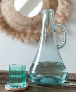 Carafe Glass Light Blue