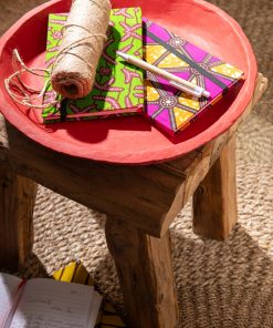 Set Of 3 Plates Paper Mache Red