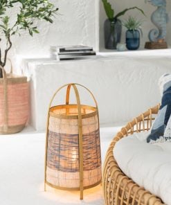 Floor Lamp Jean Bamboo Blue