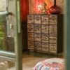 Pouf Round Plat Pattern With Tassels