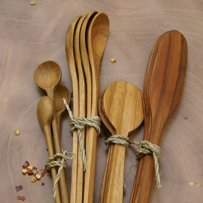 I128346 Teak Long Tasting Spoon