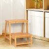 Foldable Stepstool Bamboo Foldable Stepstool Bamboo