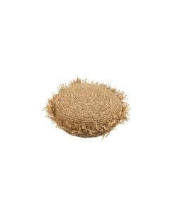 Cushion Round Raffia