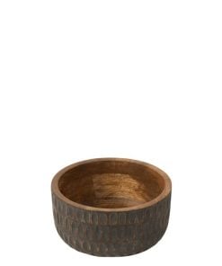Bowl Mango Wood Brown Medium