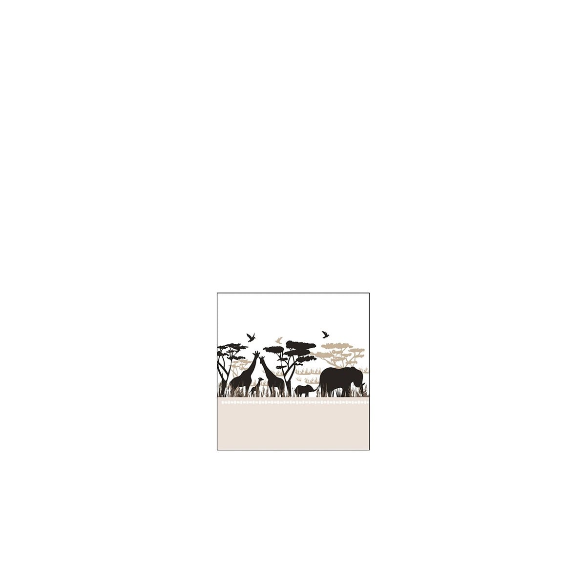 I134086 Pack 20 Napkins Safari Small