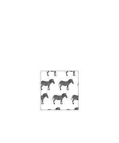 Pack 20 Napkins Zebra Small