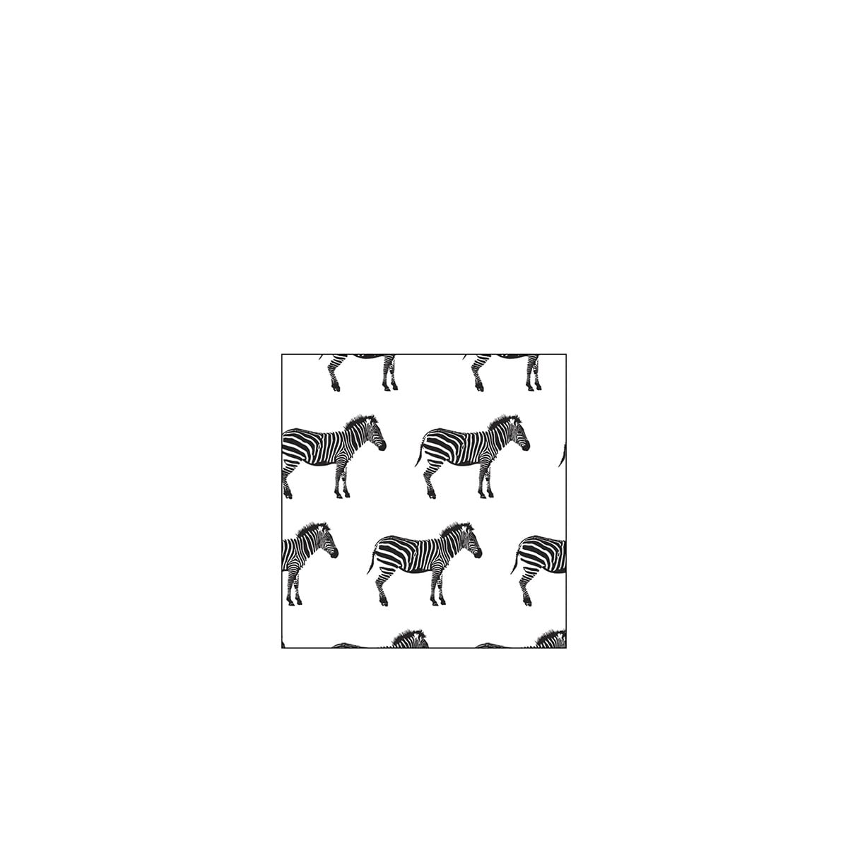 I134088 Pack 20 Napkins Zebra Large