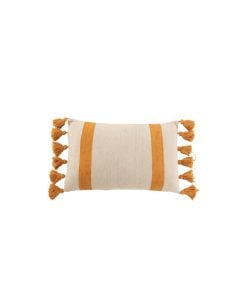 Cushion Bea Groo Rectangular Ocher