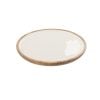Tray Kos Wood Brown & White Small