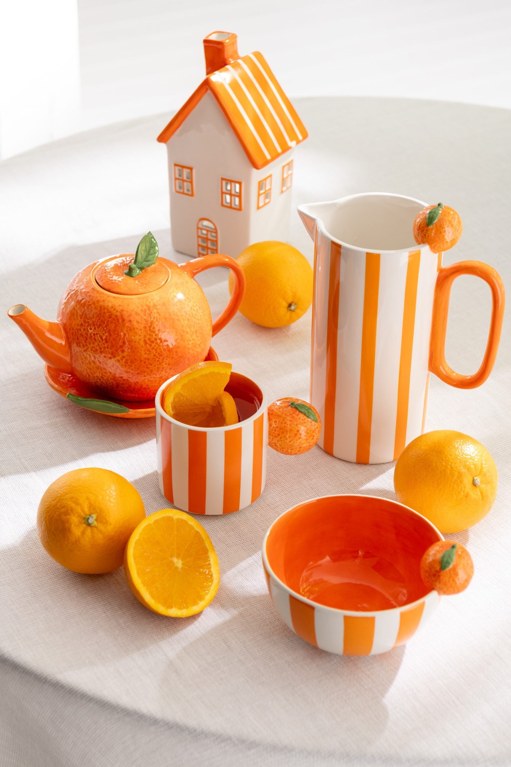I134148-1 J-Line Jug Fruit Dolomite Mix Assortment Of 3 Pieces