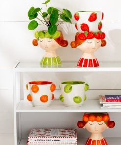 Flowerpot 2 Parts Strawberry Girl