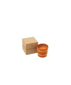 Scented Candle Basket Wax Orange Small