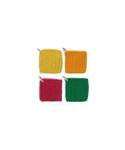 Pot Holder Cotton Mix Assortment Of 4