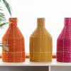 Vase Bottle Stripes Dotted Assortment Of 3 Vase Bottle Stripes Dotted Assortment Of 3