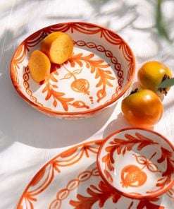 Bowl Granada Low Ceramic Orange Small