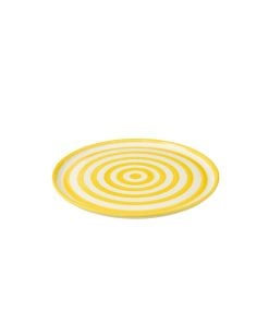Plate Granada Stripes Ceramic Yellow