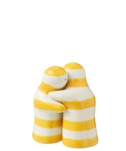 Salt & Pepper Granada Stripes Ceramic Yellow