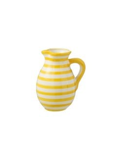 Pitcher Granada Stripes Ceramic Yellow Large