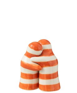 Salt & Pepper Granada Stripes Ceramic Orange