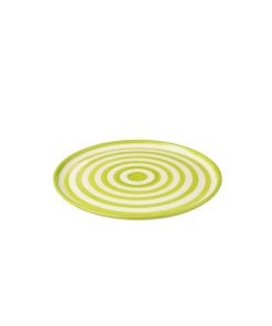 Plate Granada Stripes Ceramic Green