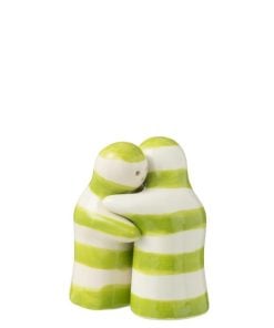 Salt & Pepper Granada Stripes Ceramic Green