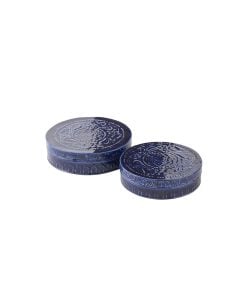 Set Of 2 Boxes Low Iron Blue Set Of 2 Boxes Low Iron Blue