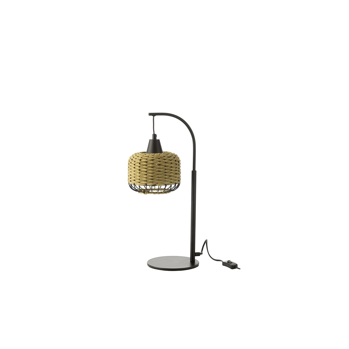 I134424 Table Lamp Lantern Metal Green