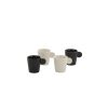 Box Of 4 Black/White Ceramic Handle Coffee Cups Box Of 4 Black/White Ceramic Handle Coffee Cups
