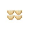 Box Of 4 Bowl Plastic Yellow