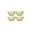 Box Of 4 Bowl Plastic Green
