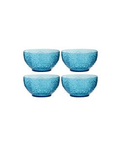 Box Of 4 Bowl Plastic Azure