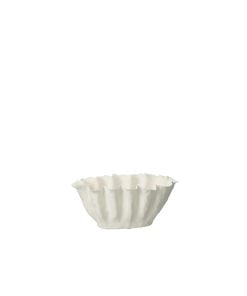 Vase Calyx Ceramic White Small