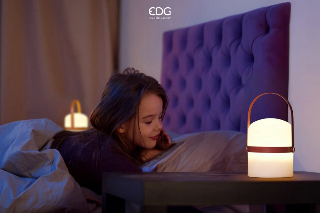 I134573 Usb Table Lamp Led Dome Rust