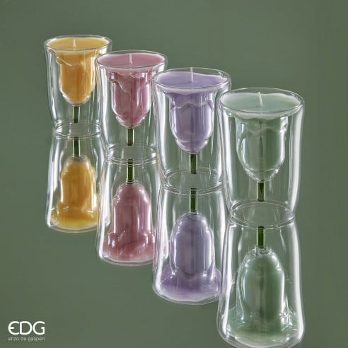 I134642 Tulip Scented Candles Assortment Of 4