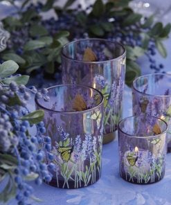 Lavender Cylinder Candle Holder