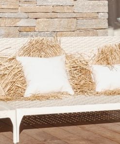 Mx Home Raffia Cushion With Fringe