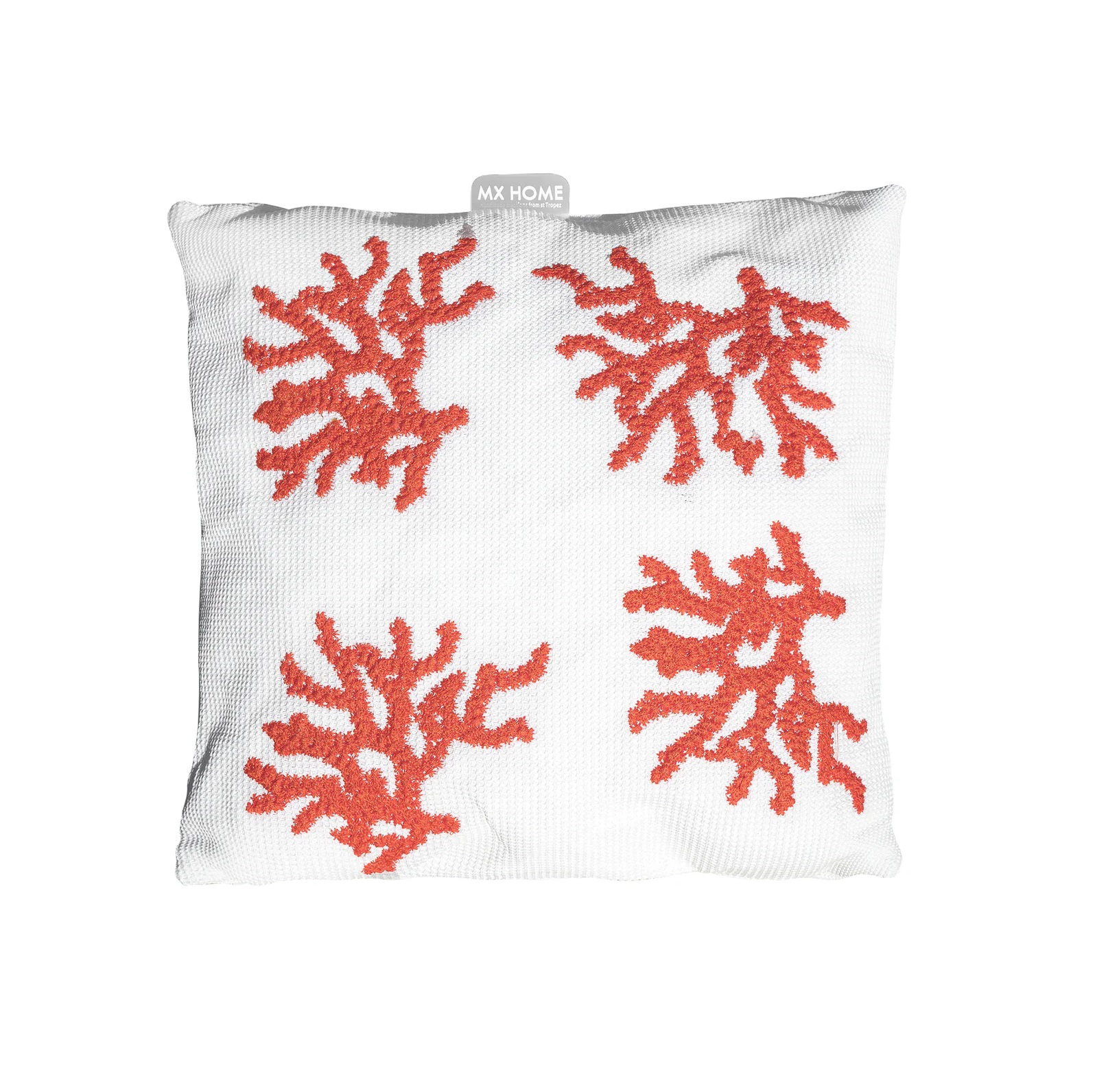 I135127-1 Mx Home White Coral Embroidery Cushion