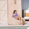 Mx Home X Large Round Stool Raffia Effect
