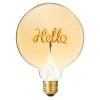 Ornamental Light Bulb Filament "Hello" Amber Ornamental Light Bulb Filament "Hello" Amber