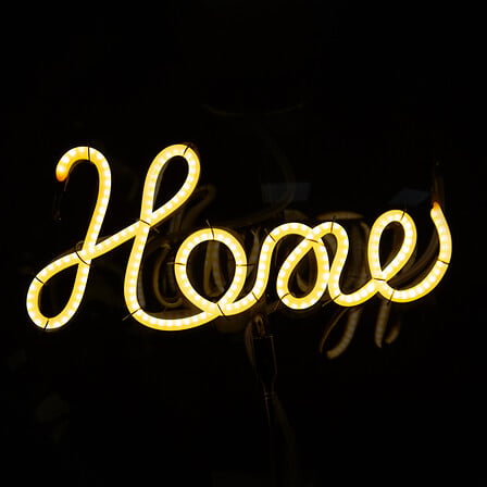 I135179 Ornamental Light Bulb Filament "Home" Amber