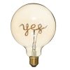 Ornamental Light Bulb Filament "Yes" Amber Ornamental Light Bulb Filament "Yes" Amber