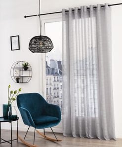 Louis Sheer Curtains Grey