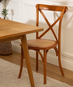 Isak Brown Oak Bistrot Chair