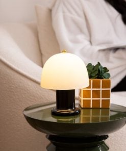 Rick Black Led Lamp Glass