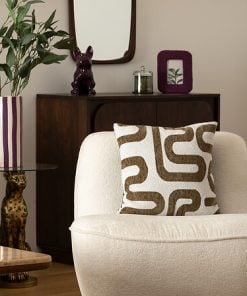 Safina Jacquard Cushion Kaki